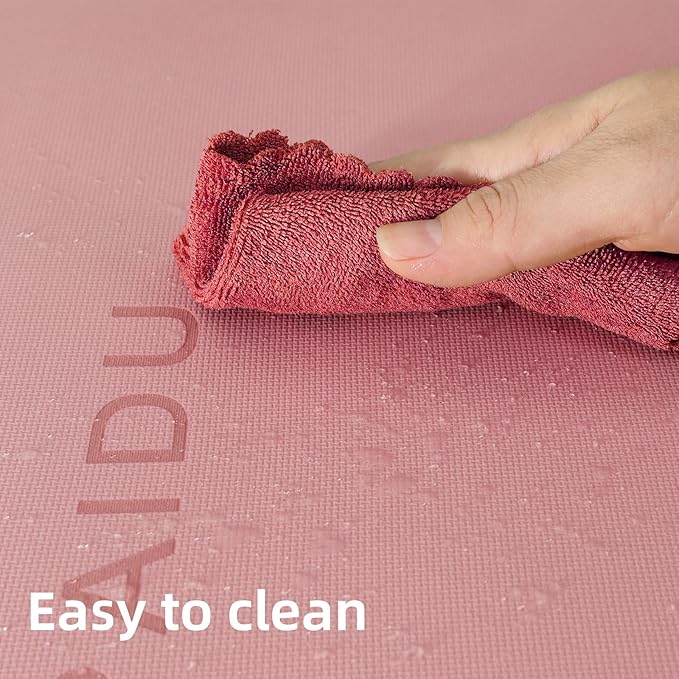 Yoga Mat Non Slip Anti-tear,extra thick-2/5 inch（10MM）High Resiliency Professional POE Yoga Mats for Women Men Kids,72"x24"inch,Workout, Yoga, Pilates and Floor Exercise, with Carrier Strap