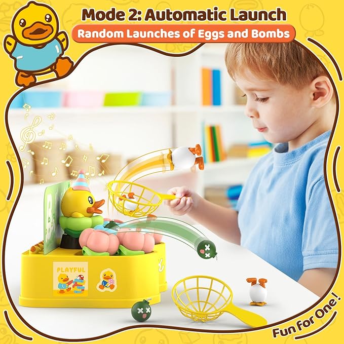 B.Duck Games Bounce and Catch Toys for Kids 3-5, Toddler Board Games,Christmas Birthday Gifts for Kids 4-6,Duck Toddler Games for 5-7 Boys and Girls