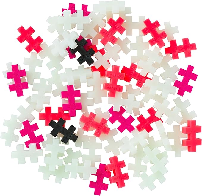 PLUS PLUS 3D Puzzle Building Block Set, 70 Mini Interlocking Pieces, Fun STEM Toys for Kids - Axolotl Mini Maker Tube