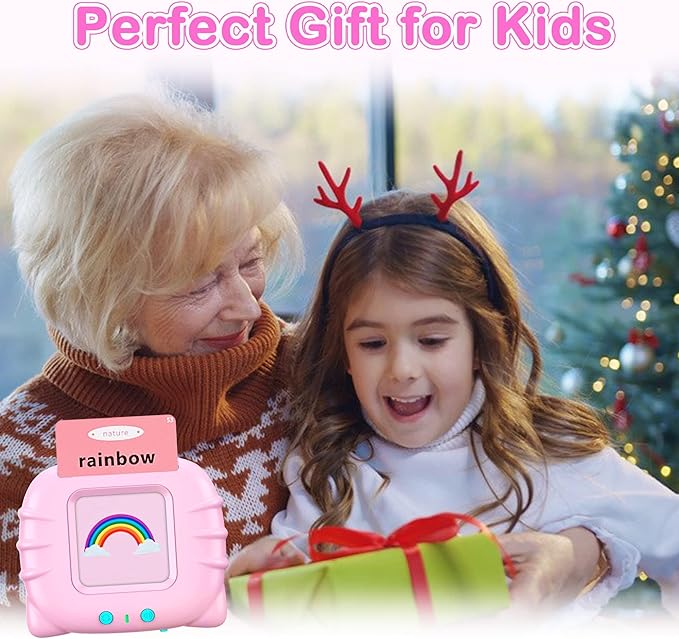 Toddler Toys Age 2-6, Girls Birthday Gift,Learning Toys for Toddlers, 224 Sight Words Educational Toys, Montessori Toys for 2 Year Old, Talking Flash Cards,Sensory Toys, Speech Therapy, Toys for Girls