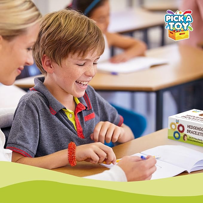 Fidget Sensory Toys Set – 3 Quiet Metal Bracelets for Men, Women, Adults, Teens, and Children 5+ – Sensory Desk Games