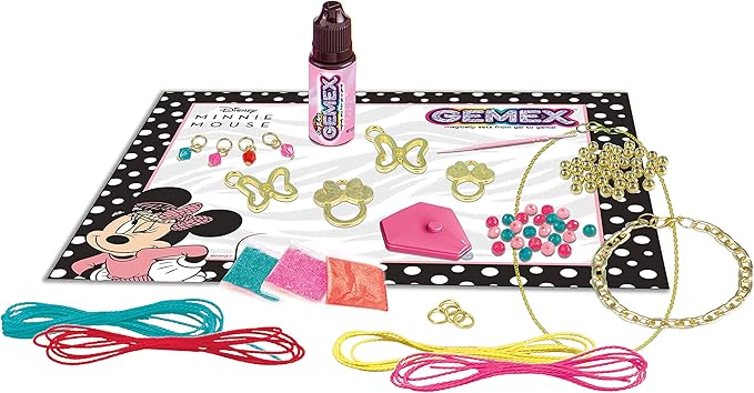 Cra-Z-Art Disney Minnie Mouse Gemex Sparkling Crystal Jewelry Kit Amazon Exclusive