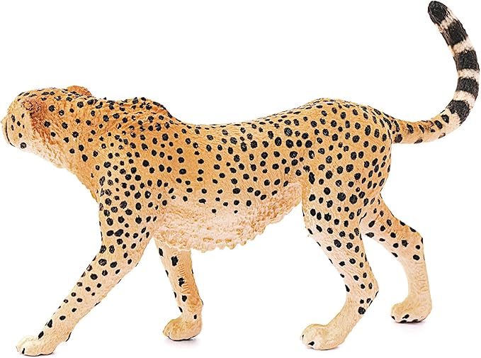 Schleich Wild Life, Animal Figurine, Animal Toys for Boys and Girls 3-8 Years Old, Female Cheetah, Ages 3+