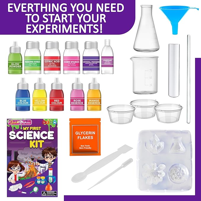 Jim&Gloria Science Kits for Kids 5 7 8 12 Year Old Birthday Gift for Girls Boys, Learning Educational Toy, Stem Toys Chemistry Experiments, DIY Volcano Project Set, Easter Gifts for Kids