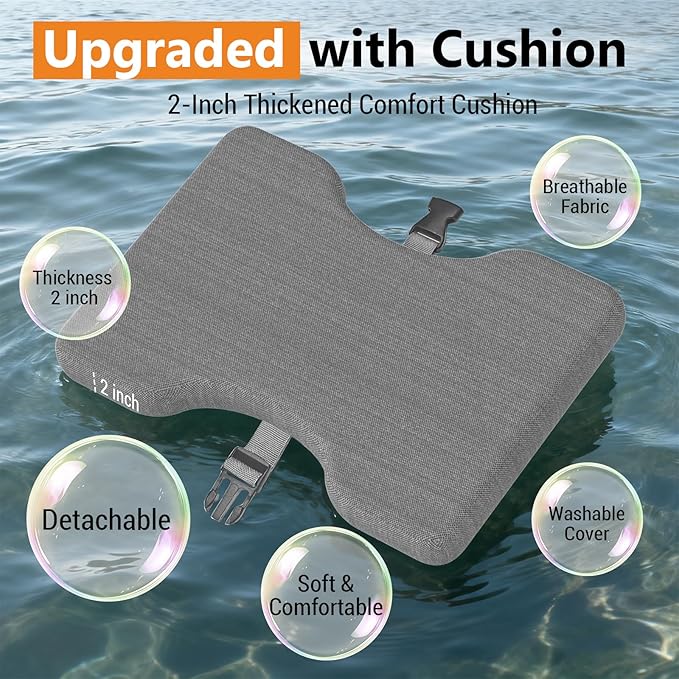 Bamboo Foot Rest for Under Desk at Work - 3-in-1 Reversible Rocking Under Desk Footrest with Foam Cushion and 6 Adjustable Heights, Ergonomic Foot Rest with Washable Cover for Home, Office and Gaming