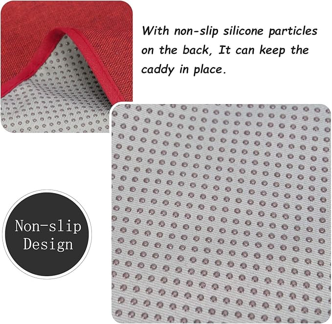 Sofa Armrest Organizer, Remote Control Holder for Recliner Couch, Arm Chair Caddy with 6 Pockets for Magazine, Tablet, Phone, iPad