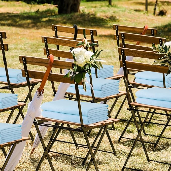 Buryeah 10 Pcs Fleece Blanket Bulk Soft Warm Fleece Blankets Cozy Lightweight Throw Blankets Plush Pet Throw Blanket for Home Bed Sofa Office Wedding Gifts Travel(50" X 60",Light Blue)