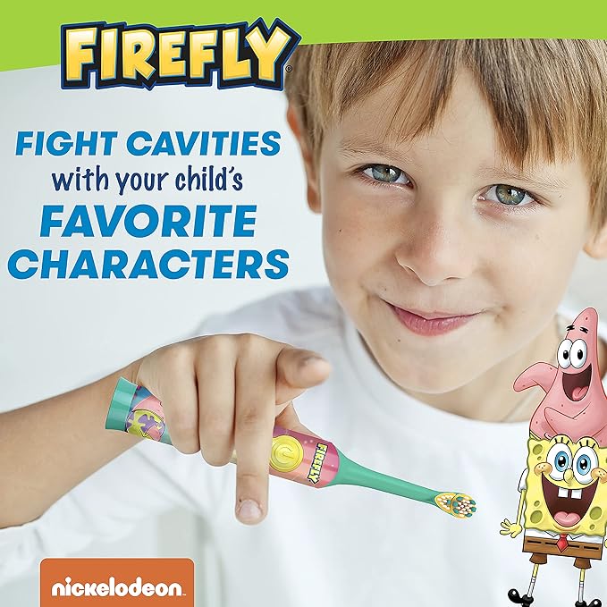 Firefly Clean N' Protect Spongebob Power Toothbrush, 1 Count(Pack of 1)