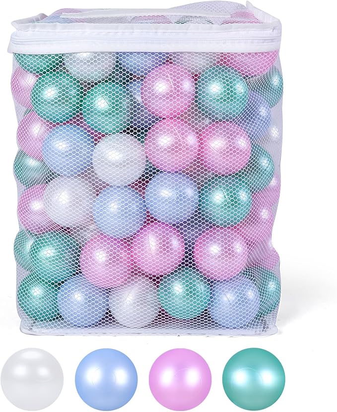 GOGOSO Ball Pit Balls for Toddles, Kids Plastic Balls for BallPit, Pool, Baby Party Accessories, Birthday Decoration 50 100 200 500 1000