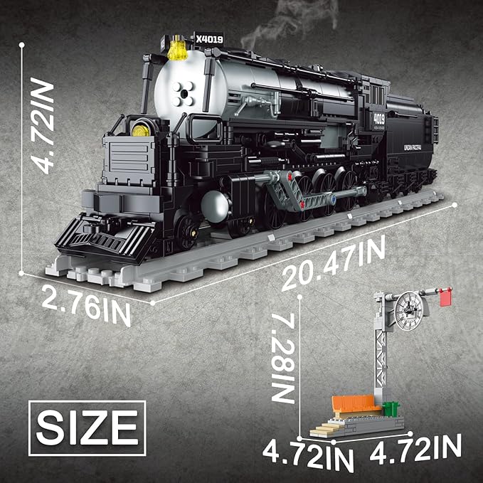 City Train Building Set Compatible with Lego for Adults,Stem Train Building Toy Sets for Boys and Girls 8-14 Years Christmas,Birthday Gifts 1148 PCS