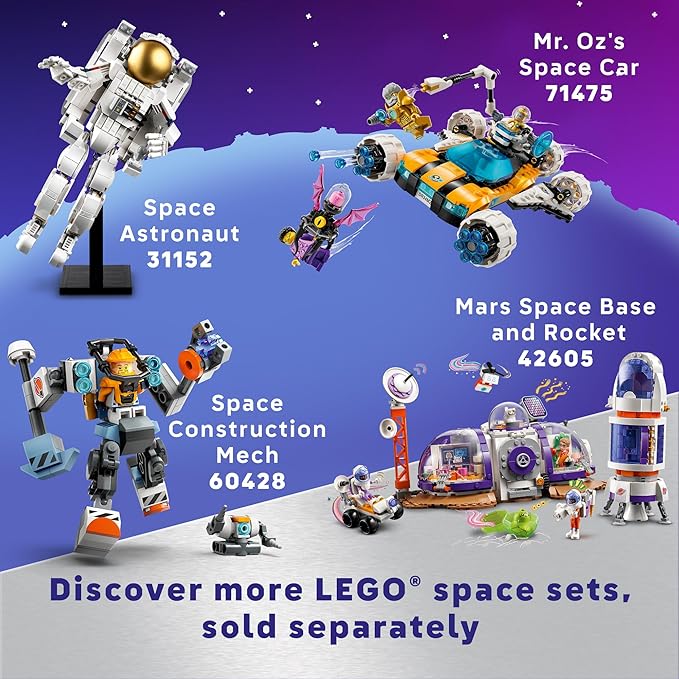 LEGO Classic Creative Space Planets Building Toys Set - Space Toys for Kids, Boys & Girls, Ages 5+ - Includes Alien, Rocket Ship, & Glow in The Dark Bricks - Birthday Gift Idea - 11037