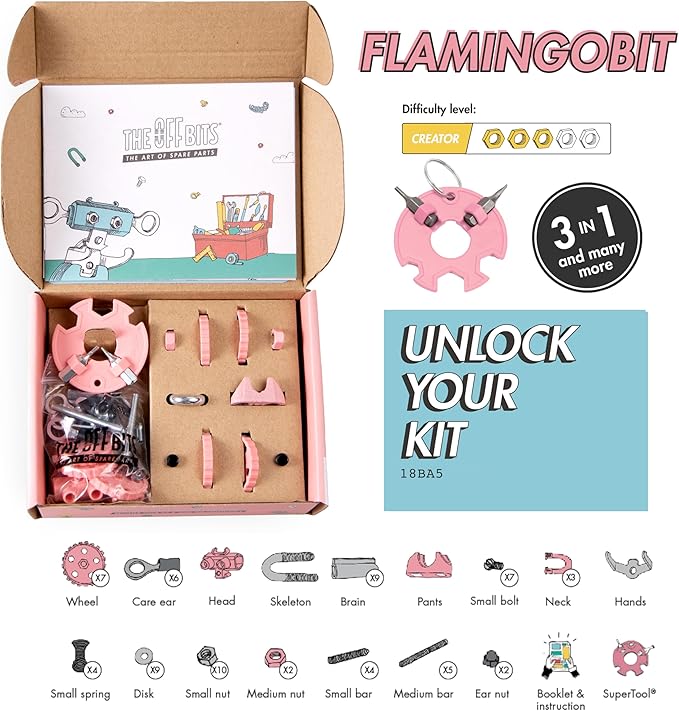 Stem Building Toys, Educational Build Your Own Robot Toy for Kids Age 6 7 8 9+ Year Old Boys and Girls, Animal Stem Toys Engineering Kit, Construction Toys Steam Gift - Flamingo