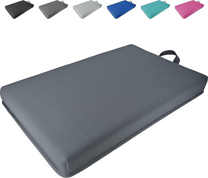 Garden Kneeling Pad for Knee, Extra Thick Kneeling Pad, Bath Kneeler Pad, Water Resistant Soft Memory Foam Cushioning for Workout, Yoga, Bathing, Physical Therapy, Prayer Pillow, Dark Gray