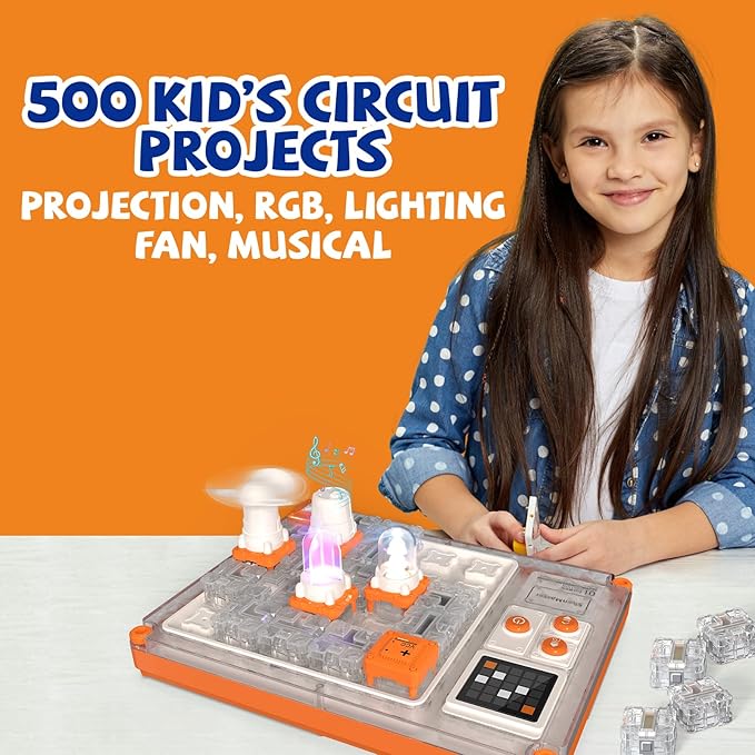 Science Kit for Kids,STEM Toy with 500+ Circuits Projects,Electronic kit for Boys & Girls,Perfect Education Gifts for Age 5+