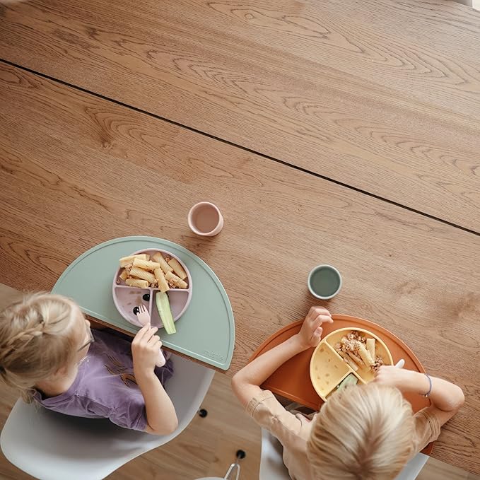 mushie Silicone Suction Plate | BPA-Free Non-Slip Design (Soft Lilac)