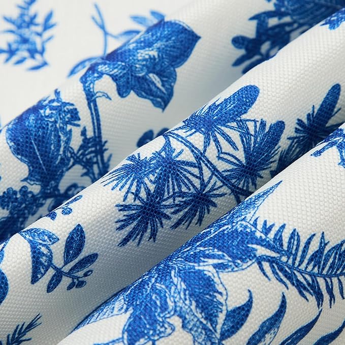 FLYILY Sofa Armrest Organizer Non-Slip Arm Chair Hanging Caddy Remote Control Holder for Magazine,Tablet, Phone, Books, Glasses(BlueFloral,13in)