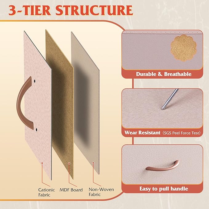 WLIVE Storage Organizer Unit with 11 Fabric Bins, Storage Drawers Organizer with Steel Frame, Tall Storage Tower Organizaton for Living Room, Hallway, Office, Office, Pink