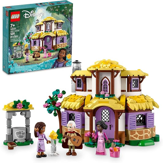LEGO Disney Wish: Asha’s Cottage 43231 Building Toy Set, A Cottage for Role-Playing Life in The Hamlet, Collectible Gift This Holiday for Fans of The Disney Movie, Gift for Kids Ages 7 and up