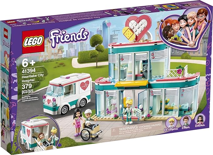 LEGO Friends Heartlake City Hospital 41394 Best Doctor Toy Building Kit, Featuring Friends Character Emma, New 2020 (379 Pieces)
