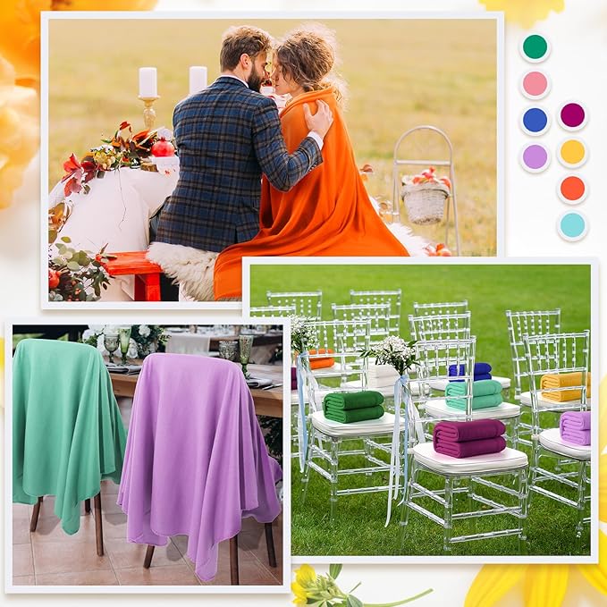 Kinlop Fleece Blanket Bulk 60 x 50 Inch Soft Lightweight Fleece Cozy Blanket Warm Throw Plush Pet Throw for Bed Couch Sofa Home Office Wedding Gifts Travel Camping(Stylish Color,80 Packs)