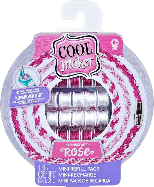 Cool Maker, KumiKreator Rose Mini Fashion Pack Refill, Friendship Bracelet Activity Kit