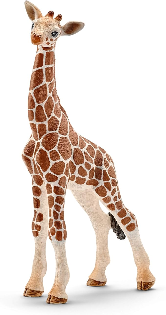 Schleich Wild Life Giraffe Calf Animal Figurine - Realistic and Highly Detailed Baby Giraffe Toy Figure, Fun and Educational Play for Boys and Girls, Gift for Kids Ages 3+