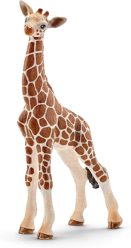 Schleich Wild Life Giraffe Calf Animal Figurine - Realistic and Highly Detailed Baby Giraffe Toy Figure, Fun and Educational Play for Boys and Girls, Gift for Kids Ages 3+