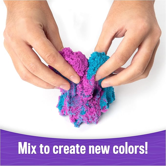 Kinetic Sand, 12-Pack Castle Containers (Amazon Exclusive), Multi-Color Play Sand for Party Favors, Goodie Bags, Sensory Toys for Kids Ages 3 and up