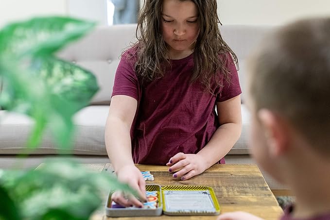 Bendon TS Shure Tic-Tac-Toe Games Mini Magnetic Activity Tin with Illustrated Foam Magnets 50437