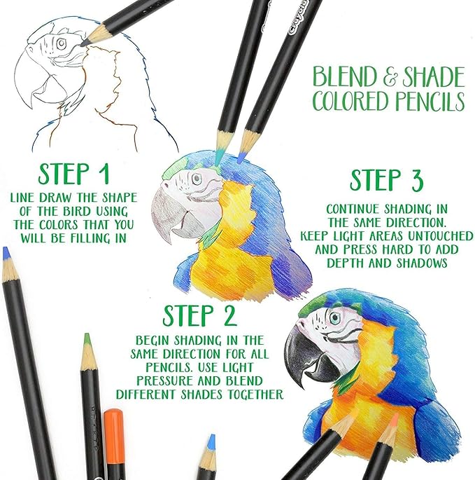 Crayola Blend & Shade Activity Set, Adult Coloring Art Set, 40Piece, Gift