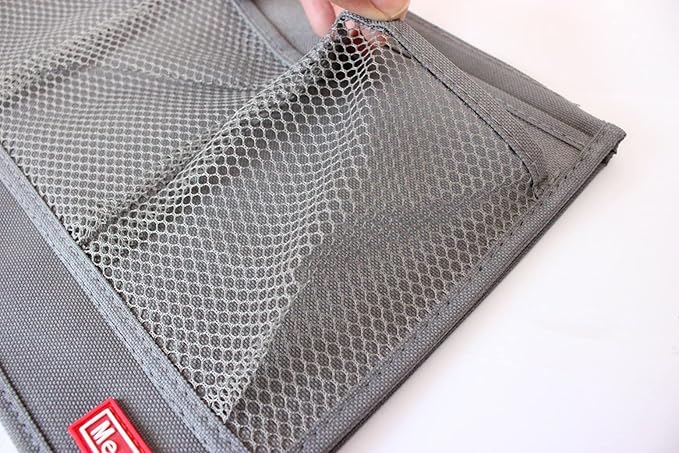 Bedside Storage Organizer with Pockets, Bedside Caddy, Table Cabinet Storage Organizer, TV Remote Control, Phones, Magazines, Tablets, Accessories, Grey