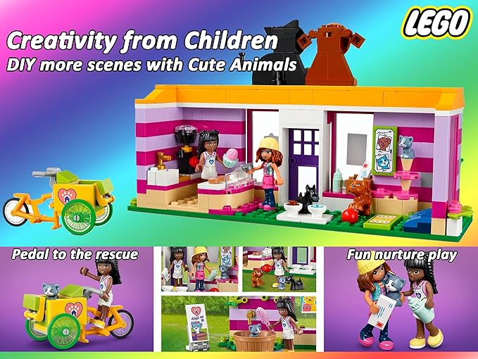 LEGO Friends 41699 Pet Adoption Café(292 Pieces)