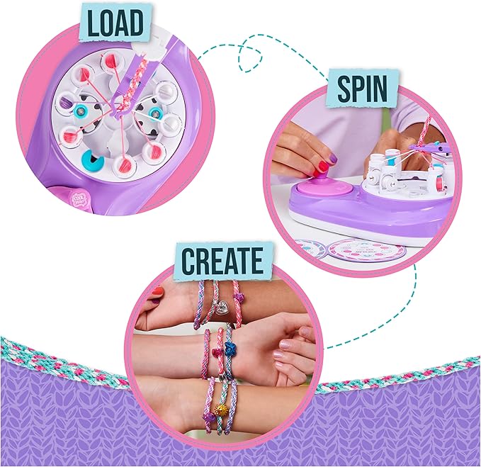 Cool Maker, KumiKreator Bead & Braider Friendship Necklace and Bracelet Making Kit, Arts and Crafts Kids Toys for Girls Ages 8 and up