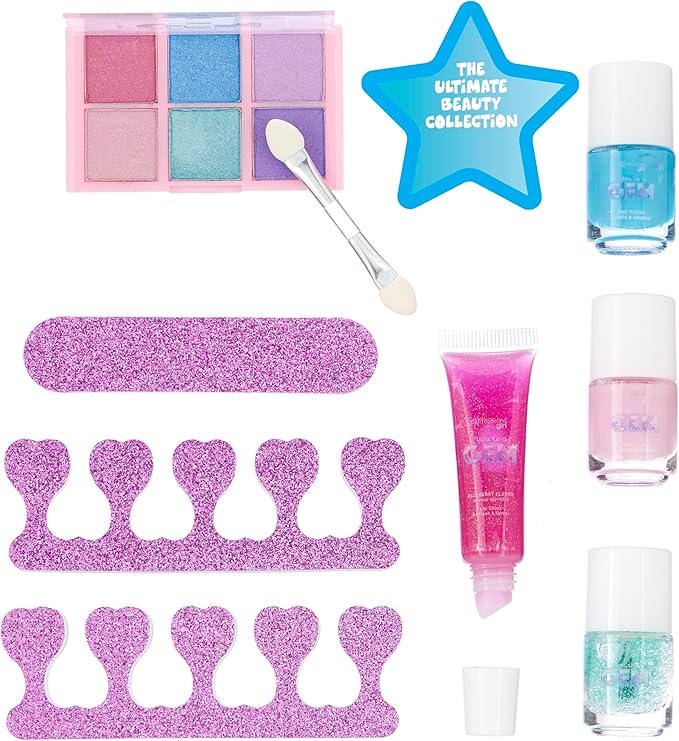 Expressions 8pc Makeup Set - "You're A Gem" Beauty Kit - Ultimate Kids Cosmetics Set Beauty Collection Starter Cosmetics For Girls