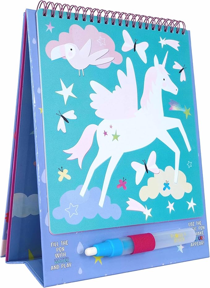 Floss & Rock Fantasy Easel Watercard and Pen Kit, 10.23-inch Length, Learning Materials, Drawing and Painting
