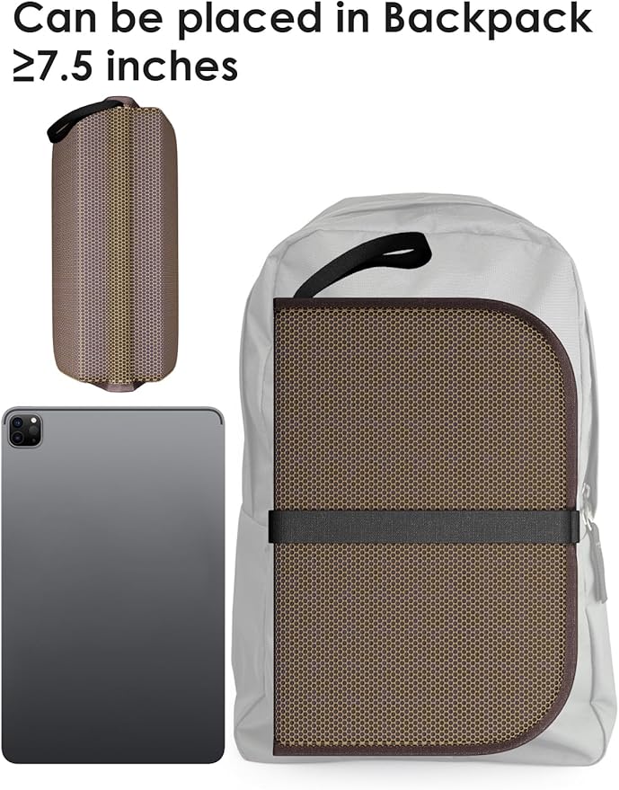 WISIMMALL Gel Seat Cushion Portable Massage Travel Cushions, 14.5" x 10.5" Thick Foldable Seat Cushion for Car Office Chair Wheelchair Hip, Coccyx, Sciatica, Pressure Sores Tailbone Pain Relief