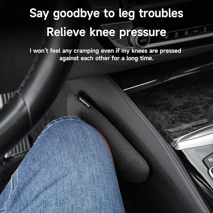 Alcantane Elbow Rest: Memory Foam Support for Car Legs and Knee, Anti-Fatigue