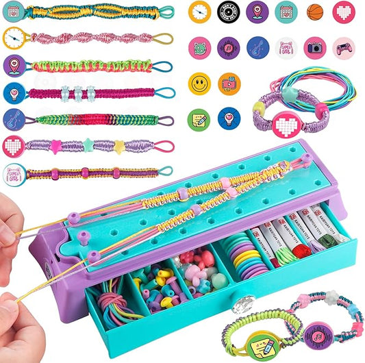 Kslavagcnt Crafts for Girls 8-12, Friendship Bracelet Making Kit for Girls, Arts and Crafts for Kids Age 8-12, DIY Jewelry Making Kit Toys, Christmas Birthday Gifts for Ages 6 7 8 9 10 11 12 Year Old