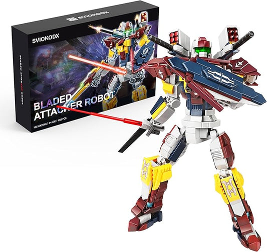 SVIOKODX Mecha Building Block Sets,Bladed Attacker Robot Model Kits for Adults,Cool Bricks Mech，Collectible Kits for Kids Boys 8+ (1099 PCS)