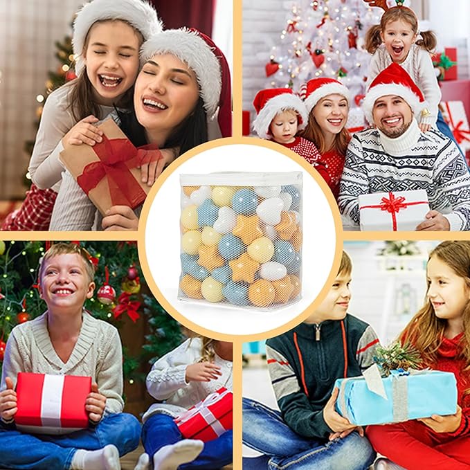GOGOSO Ball Pit Balls,Plastics Balls for Ball Pit, Stars Hearts Shape for PastelBall for Toddlers Kids