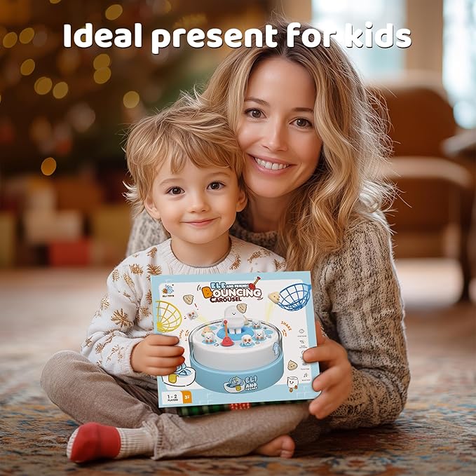 Board Games for Kids Ages 4-8, Toilet Catch and Bounce Toddler Games Ages 3-5, Family Game Toys for 4-6 Boys Girls, Christmas Birthday Gifts for Kids 5-7