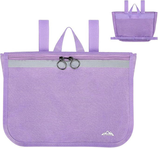 supregear Wheelchair Carry Bag - Accessories Pouch for Rollator, Walkers, Power Wheel Chairs and Knee Scooters - Side Armrest Storage Organizer for Elderly Seniors - Lightweight Portable Travel Tote