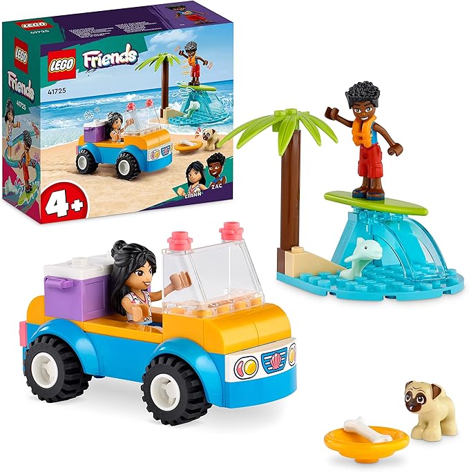 LEGO Friends 41725 Beach Baggy in Summer, Toy Blocks, Present, Vehicle, Glue, Girls, Ages 4 and Up