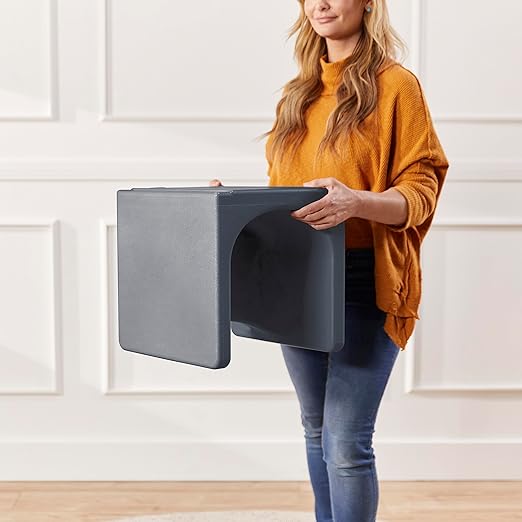 ECR4Kids Tri-Me 3-In-1 Cube Chair, Kids Furniture, Dark Grey