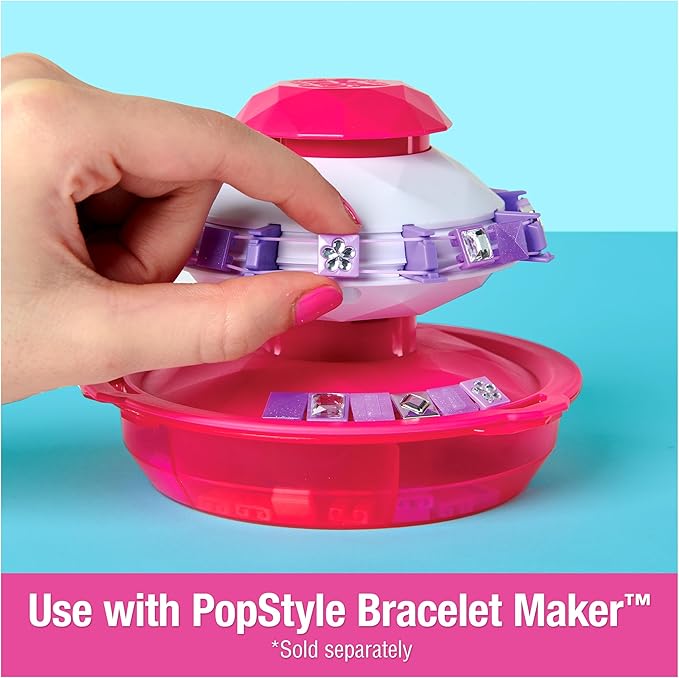 Cool Maker, PopStyle Expansion Pack, Bracelet Making Kit with over 50 Gem Beads, Makes 3, DIY Arts and Crafts Kids Toys for Girls
