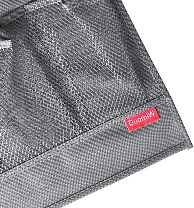 6 Pockets Bedside Storage Organizer, Bedside Caddy, Table Cabinet Storage Organizer, TV Remote Control, Phones, Magazines, Tablets, Accessories (Light Grey)