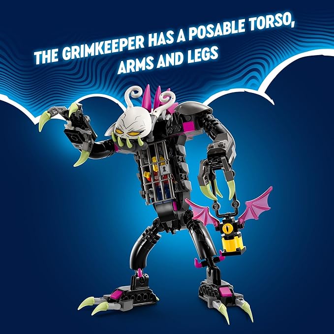 Lego DREAMZzz Grimkeeper The Cage Monster 71455 Building Toy Transforms from Z-Blob Robot to Mini-Plane to Hoverbike, Great for Imaginative and Pretend Play, Unique Birthday Gift for 7+ Year Olds