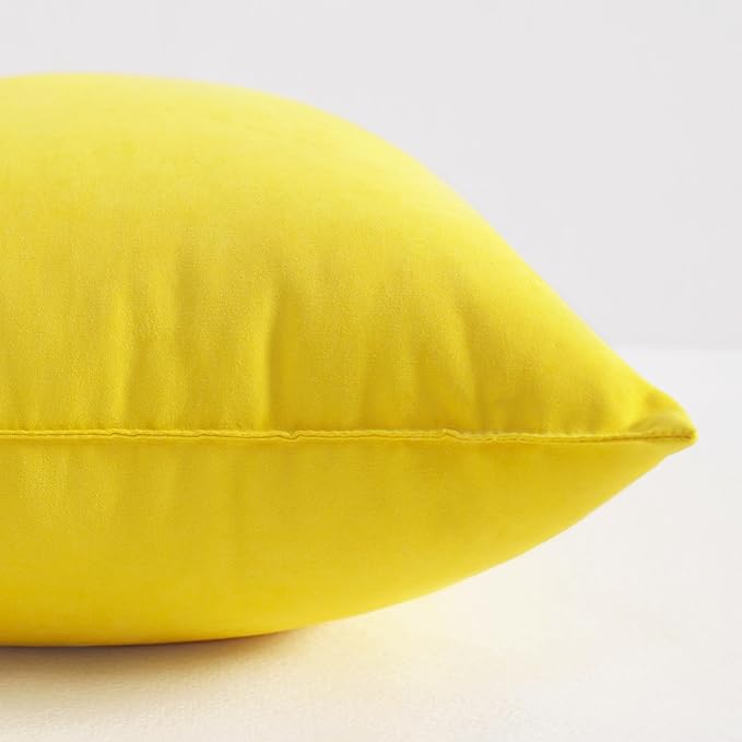 NTBAY Tiny Pillows, Down Alternative 7"x11" Microfiber Mini Pillow for Travel, Pets, Soft Machine Washable Small Pillows for Neck, Wrist, Lumbar and Knee, Yellow