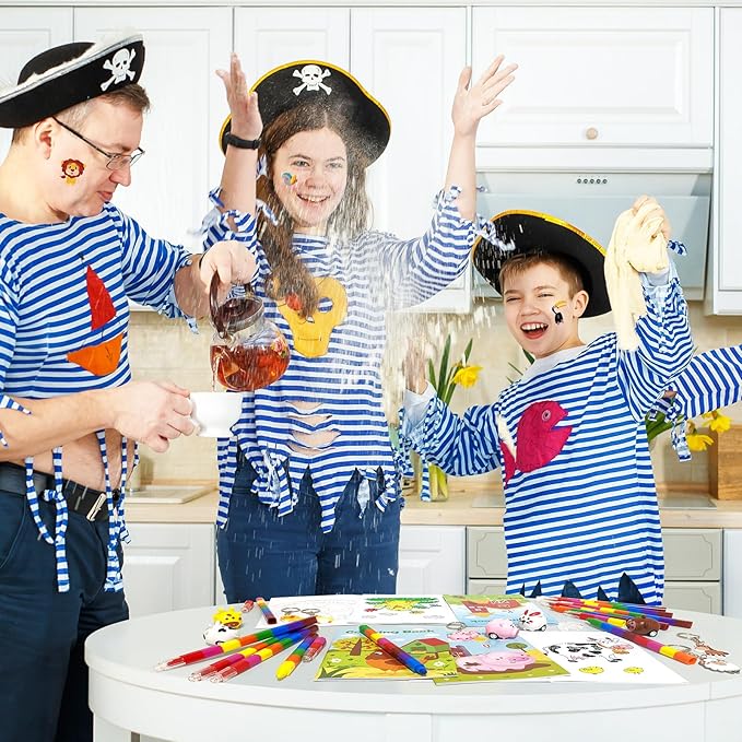 Farm Animals Party Favors,Farm Animal Coloring Books and Eight Color Crayons,Keychains Pull Back Cars Slap Bracelets Stickers For Kids