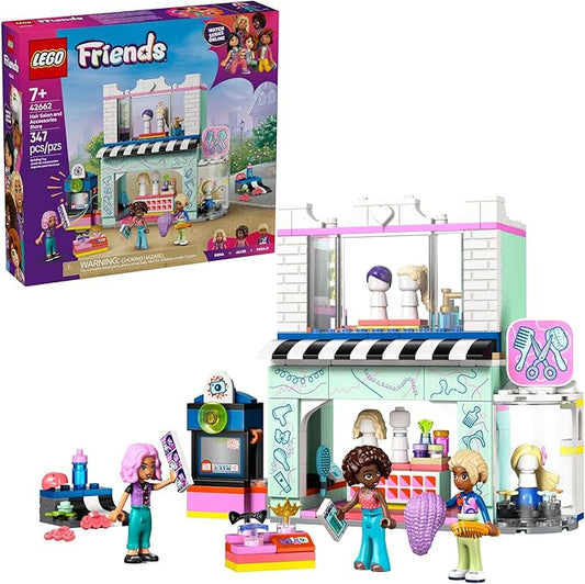 LEGO Friends Hair Salon and Accessories Store Toy Building Set - Hair Salon Toy for Girls and Boys, Ages 7+ - Gift Idea for Kids Birthday - with 3 Minidolls - 42662